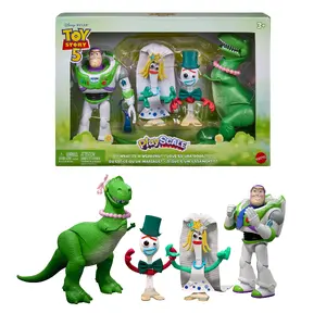 MATTEL Toy Story 5 What is a Wedding? 4 Playscale Figure Pack with Accessories, Multicolor Plastic, Recommended age min 3 years