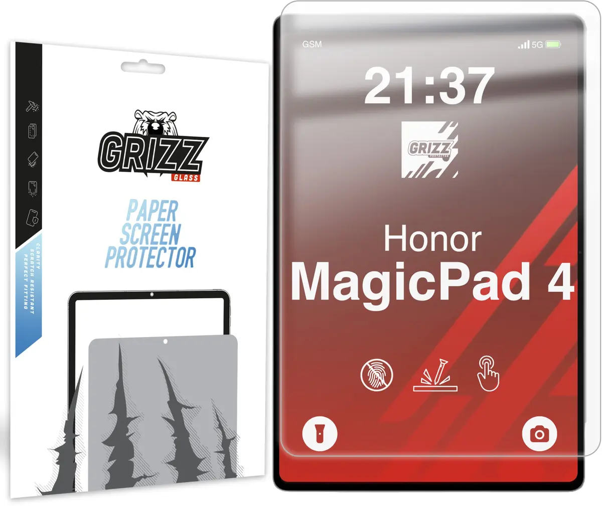 GrizzGlass PaperScreen matēta ekrāna aizsargplēve planšetdatoram
