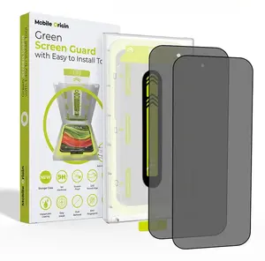 MOBILE ORIGIN Privacy Screen Protector for Apple iPhone 17, Tempered Glass, 2-Pack