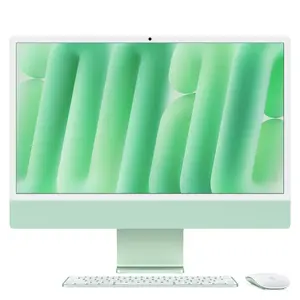 Apple iMac All-in-One PC, M4, 23.5-inch 4.5K Display, 24GB RAM, 512GB SSD, macOS Sequoia, Green