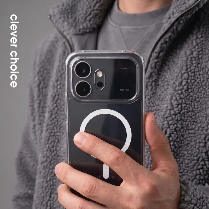 Crong Hybrid Clear Magnetic vāciņš Honor 600 Lite 5G Photo 4