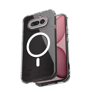 Crong Hybrid Clear Magnetic MagSafe Case for Nothing Phone 4a, Transparent