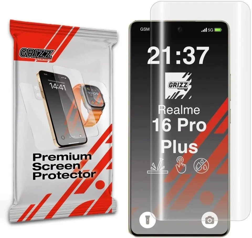 GrizzGlass Hydrofilm hidrogēla ekrāna aizsargplēve Realme
