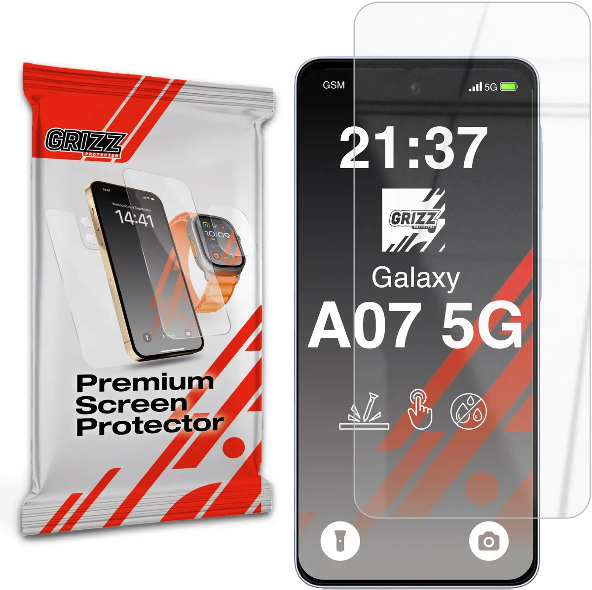 GrizzGlass HybridGlass hibrīda ekrāna aizsargstikls Samsung