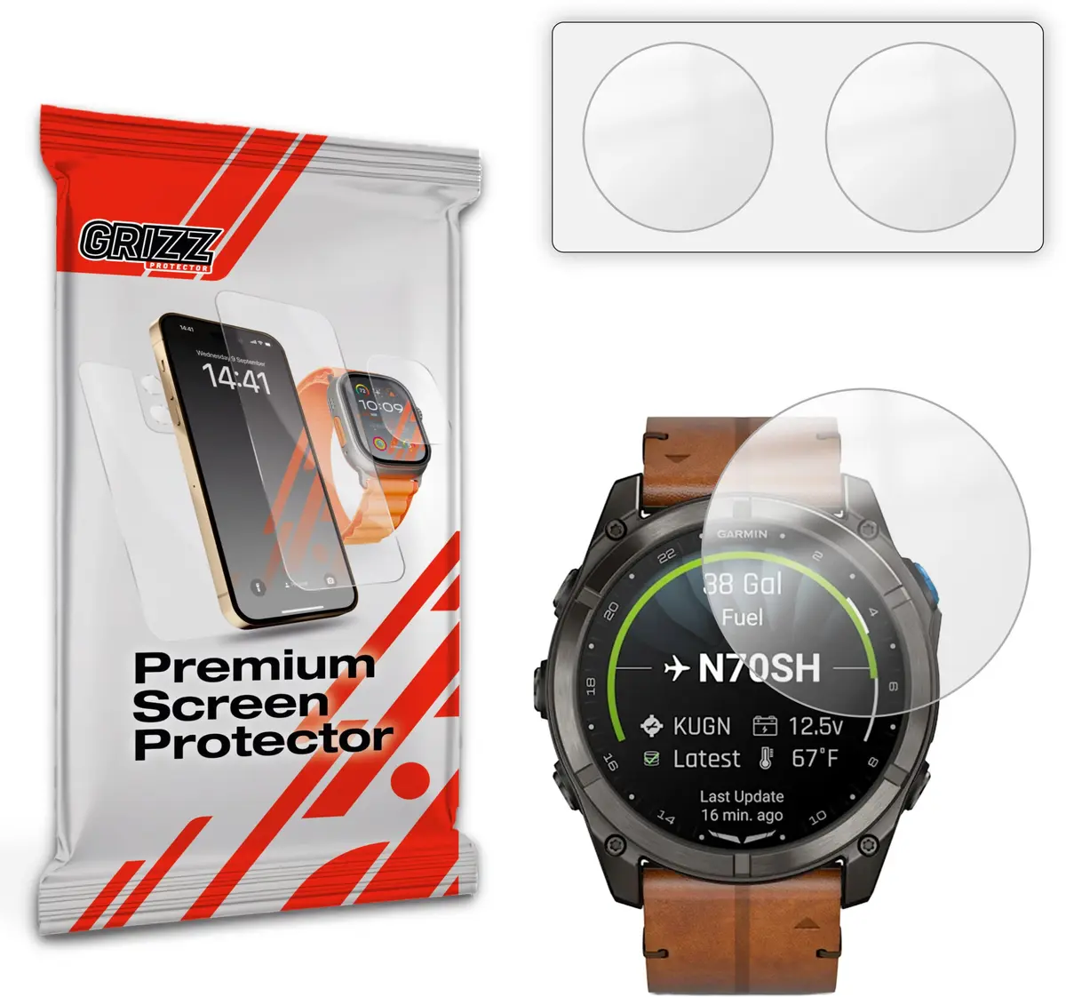 GrizzGlass PaperScreen matēta aizsargplēve Garmin D2