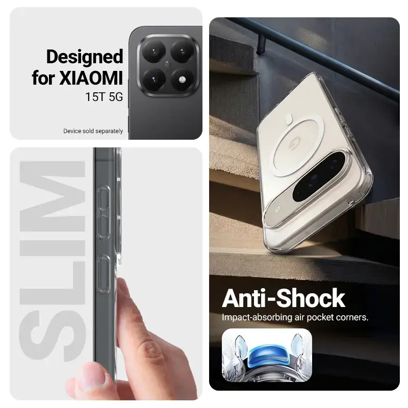 Crong Hybrid Clear Magnetic vāciņš Xiaomi 15T Photo 2