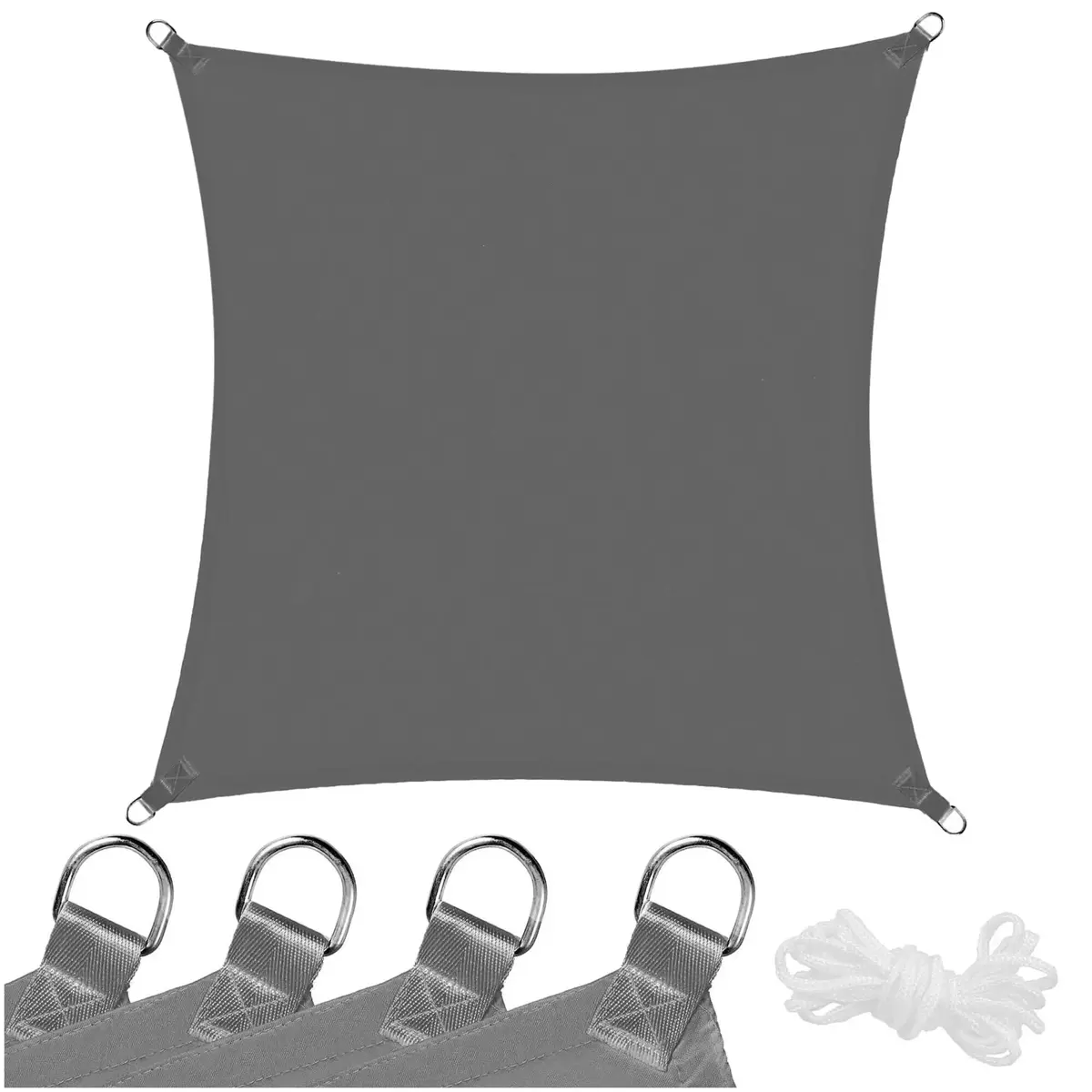 Springos SN0054 Square Sun Shade Sail 4 x 4 m Photo 7