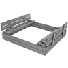 Springos SBP120SET01X Wooden Sandpit with Benches Photo 5