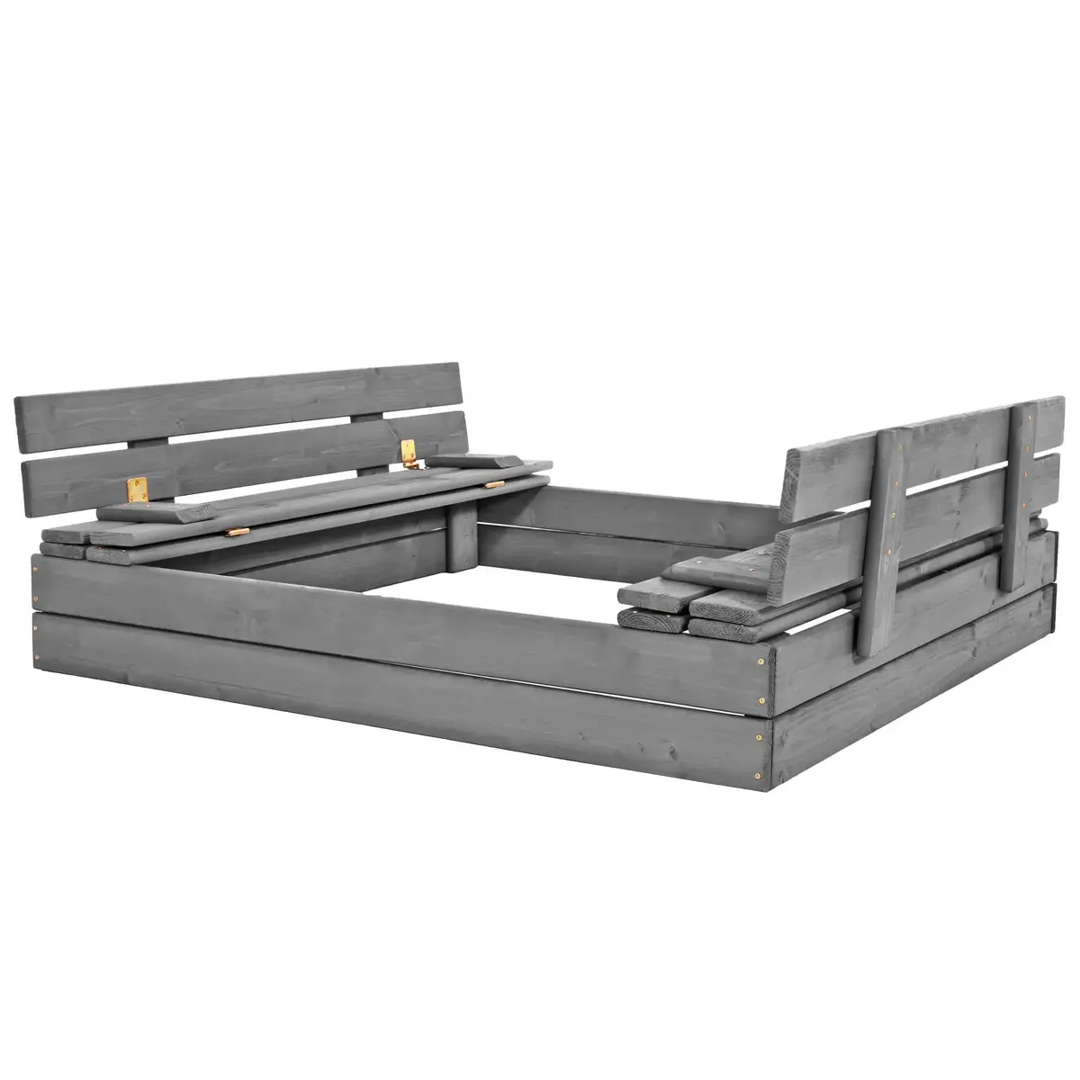 Springos SBP120SET01X Wooden Sandpit with Benches Photo 6