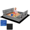 Springos SBP120SET01X Wooden Sandpit with Benches Photo 10