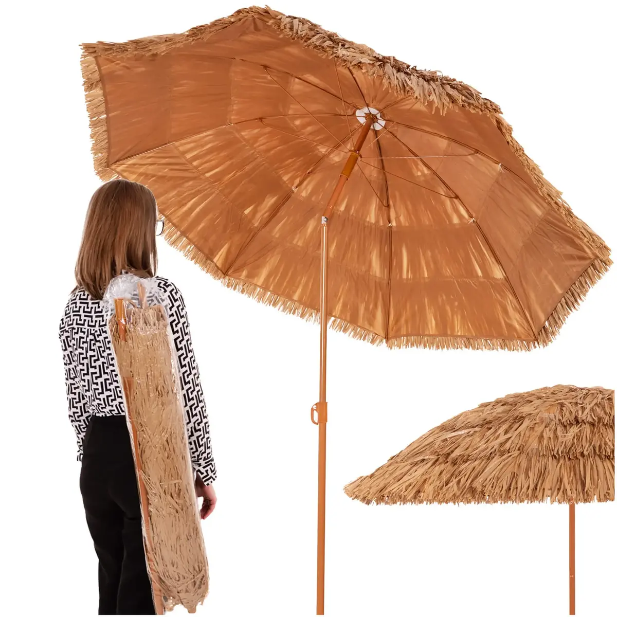 Springos BU0023 Beach Umbrella 160 cm Photo 4
