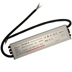 Barošanas bloks HiSmart LPV-200-24 24V 8.3A 200W IP67