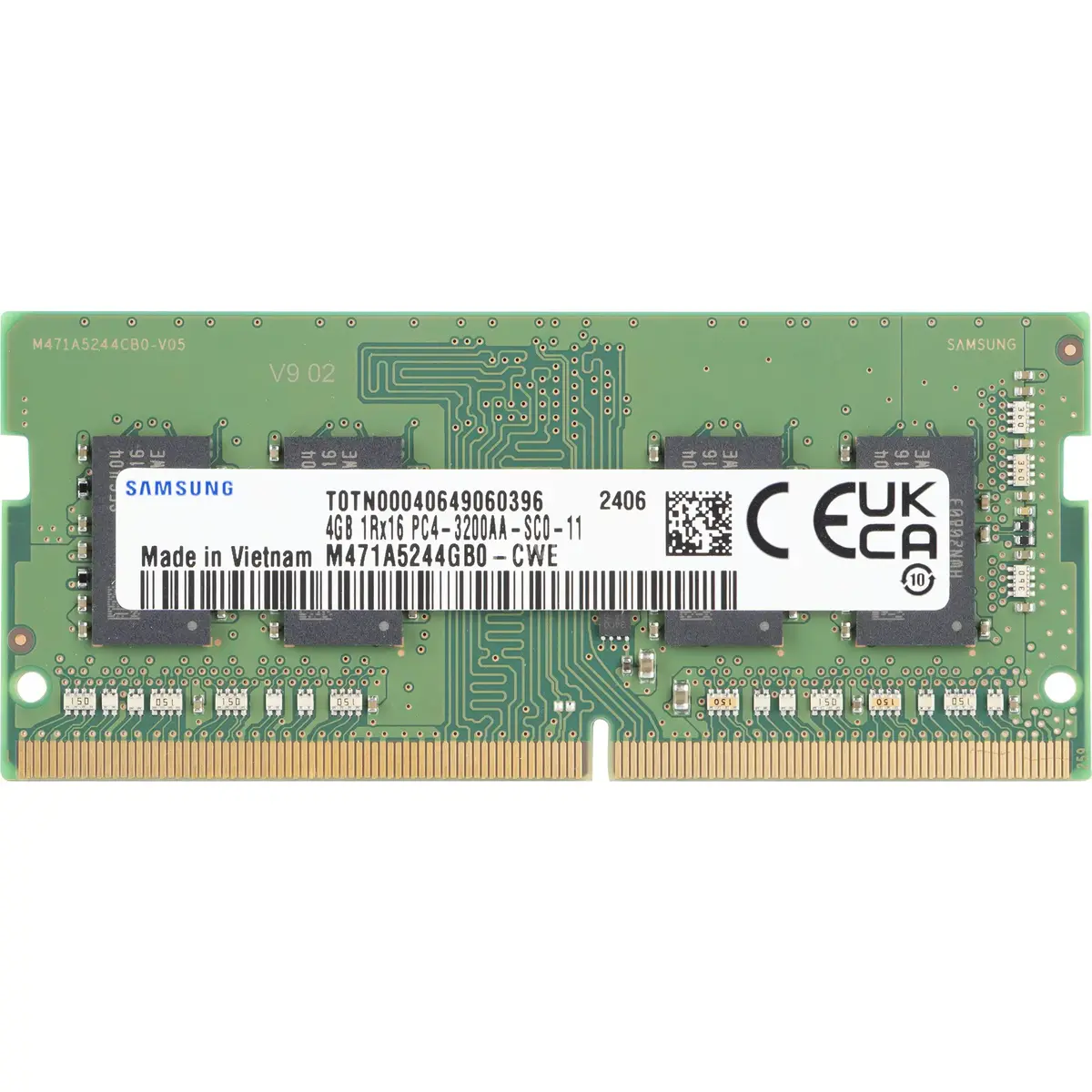 Оперативная память Samsung 4GB DDR4 3200MHz SO-DIMM M471A5244GB0 Photo 2