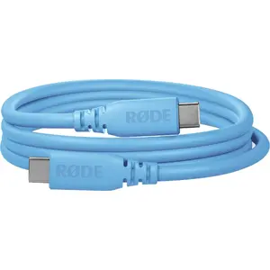 Rode SC27-B USB-C to USB-C Cable, USB 3.2 Gen1, 2 Meters, Power Delivery, Light Blue