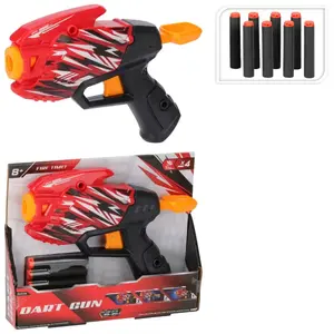 Free and Easy Toy Pistol 20cm with Soft Foam Darts