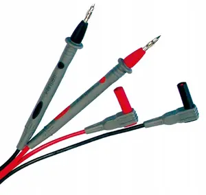 Lange Łukaszuk Test Lead with Detachable 4 mm Spring-Loaded Tips, 120 cm, 10A