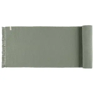 Fanni K Home Stories Silva Table Runner, 40x160 cm, Green, 100% Recycled Cotton