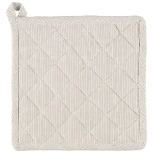 4Living Stripes Pot Holder, 20x20 cm, Beige