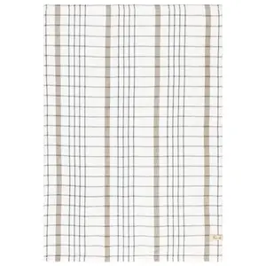 Fanni K Home Stories Kitchen Towel, 100% Recycled Cotton, Checked Pattern
