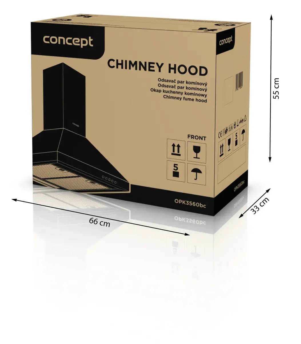 Concept OPK3560BC Wall-Mounted Cooker Hood Photo 8