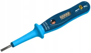 Lange Łukaszuk Voltage Tester with LCD Display, Blue