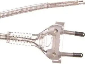 Соединительный кабель Zamel SP-250/2X0,75/-BZB, 250 см, прозрачный, 2-жильный