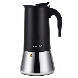 Cookini 0561 Moka Pot Espresso Maker, 300 ml, Black