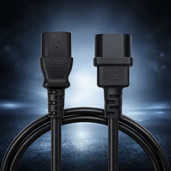 Кабель питания Qoltec IEC C13 - C14 2м Photo 3