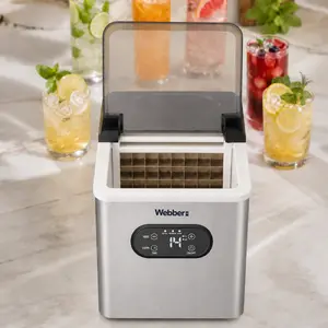 Льдогенератор Webber Frio IM-201, 25 кг/сутки, ЖК-дисплей, нержавеющая сталь