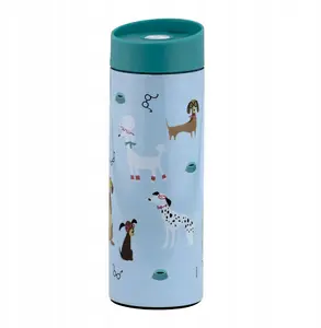 Aptel 42214 termokrūze, 350 ml, zila, ar suņu dizainu
