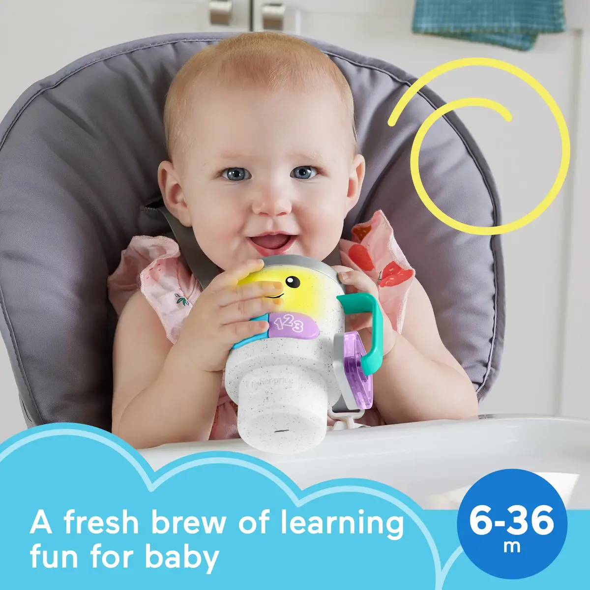 Игрушка Fisher-Price Laugh & Learn Wake Up & Learn Coffee Mug Photo 7