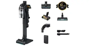 Samsung VS70H28HFC Stick Vacuum Cleaner, 770W, Bagless, HEPA Filter, Lithium-Ion Battery, Black