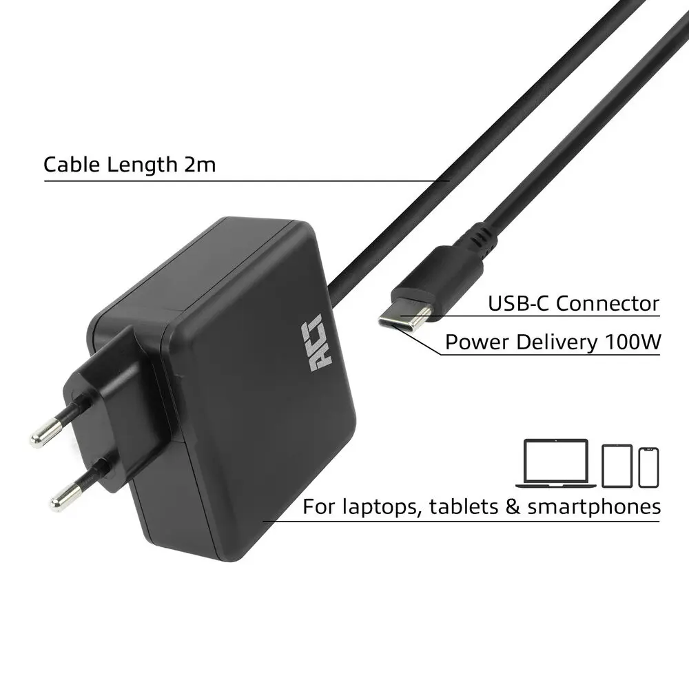 ACT AC2015 100W USB-C Laptop Wall Charger Photo 3