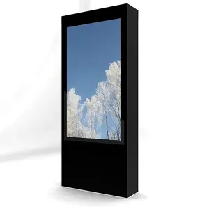 HI-ND Outdoor Totem for 75-inch Displays, Portrait Orientation, Black