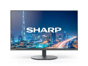 Sharp MultiSync E224F LCD datora monitors 22 collas Full HD 1920 x 1080 pikseļi melns ar iebūvētiem skaļruņiem Vesa stiprinājumu un augstuma regulēšanu