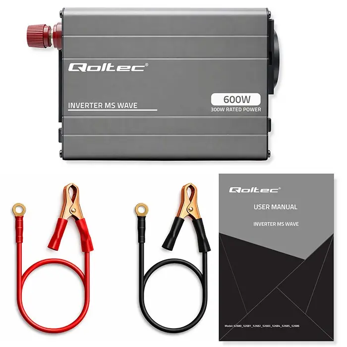 Автомобильный инвертор Qoltec MS Wave 12В 300Вт/600Вт Photo 8