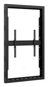 Hagor 5096 Portrait Signage Display Enclosure for 75-inch Screens, Black