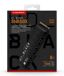 WD_BLACK SN850X NVMe SSD 8 TB M.2 PCIe 4.0 with Heatsink