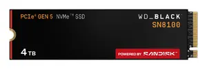WD_BLACK SN8100 4 TB NVMe M.2 SSD, PCIe 5.0, 14900 MB/s Read, 14000 MB/s Write