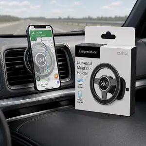 Kruger & Matz KM1376 Universal MagSafe Magnetic Car Phone Holder for Air Vent