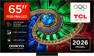 Телевизор TCL 65RM7L 65" 4K Ultra HD Smart TV, RGB-Mini LED, Google TV, черный