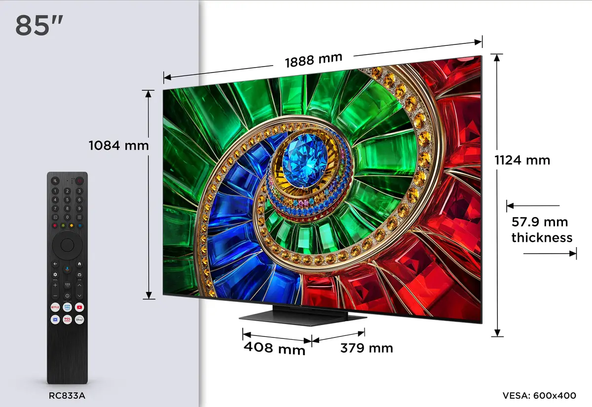 Телевизор TCL RM7L 85 дюймов 4K Ultra HD Smart TV Photo 4