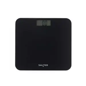 Salter SA00703BFEU12 elektroniskie svari bez baterijām, melni