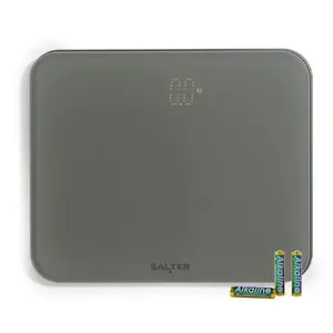 Salter 9204 GFEU12 Shadow digitālie grīdas svari, pelēki
