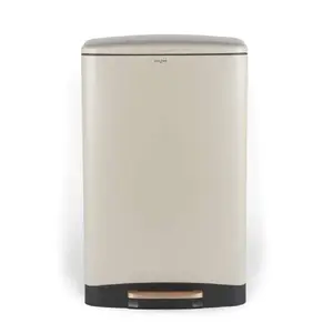 Salter BW14806 Pebble atkritumu tvertne ar pedāli 50L bēša