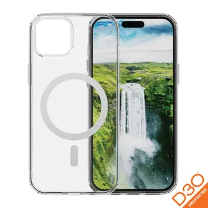 Чехол dbramante1928 Iceland Ultra D3O MagSafe для Apple iPhone 17e, 16e, 15, 14, 13, прозрачный