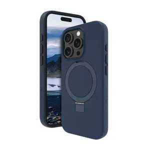 dbramante1928 Iceland Ultra D3O MagSafe Kickstand Case for iPhone 16 Pro Max, Blue