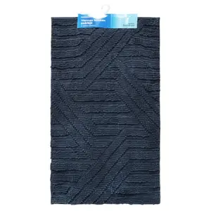 Baltic Aqua Square Bathroom Mat, 70x120 cm, Grey