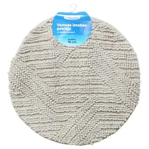 Baltic Aqua Square Bathroom Mat 70cm, Khaki