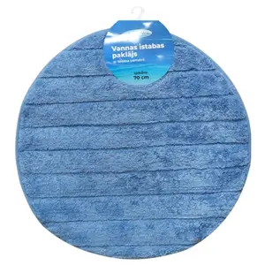 Коврик для ванной Baltic Aqua Rino, диаметр 70 см, синий